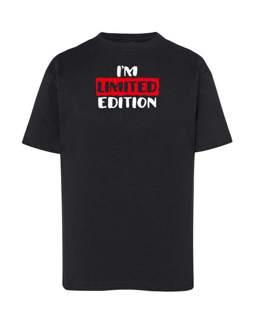 Camiseta negra infantil I'm Limited Edition