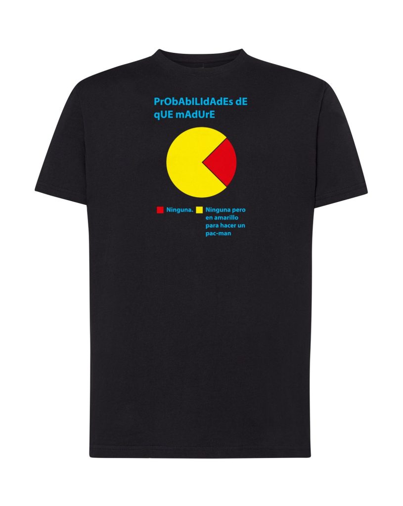 Camiseta negra adulto Probabilidades de que madure