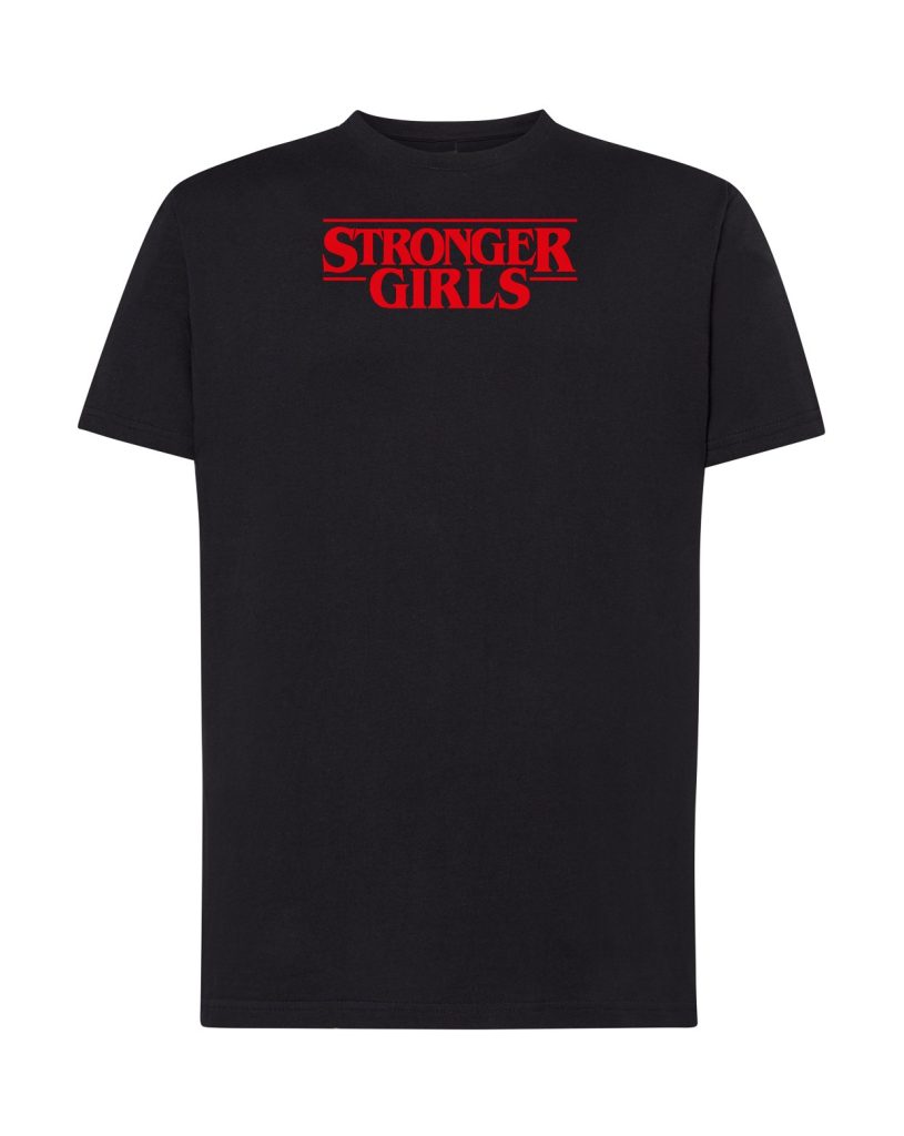 Camiseta negra adulto Stronger Girls