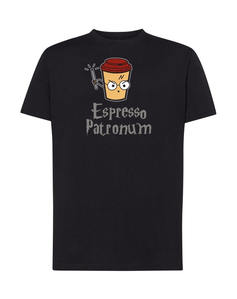 Camiseta negra adulto Espresso Patronum
