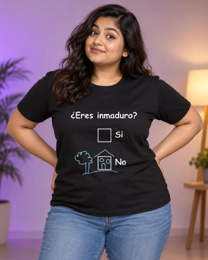 ¿Eres inmaduro? – camiseta negra