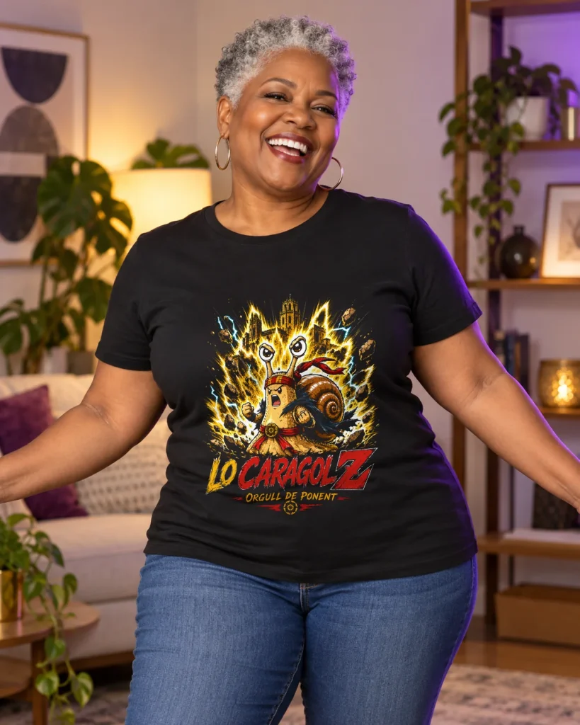 Caracol con aura – camiseta negra