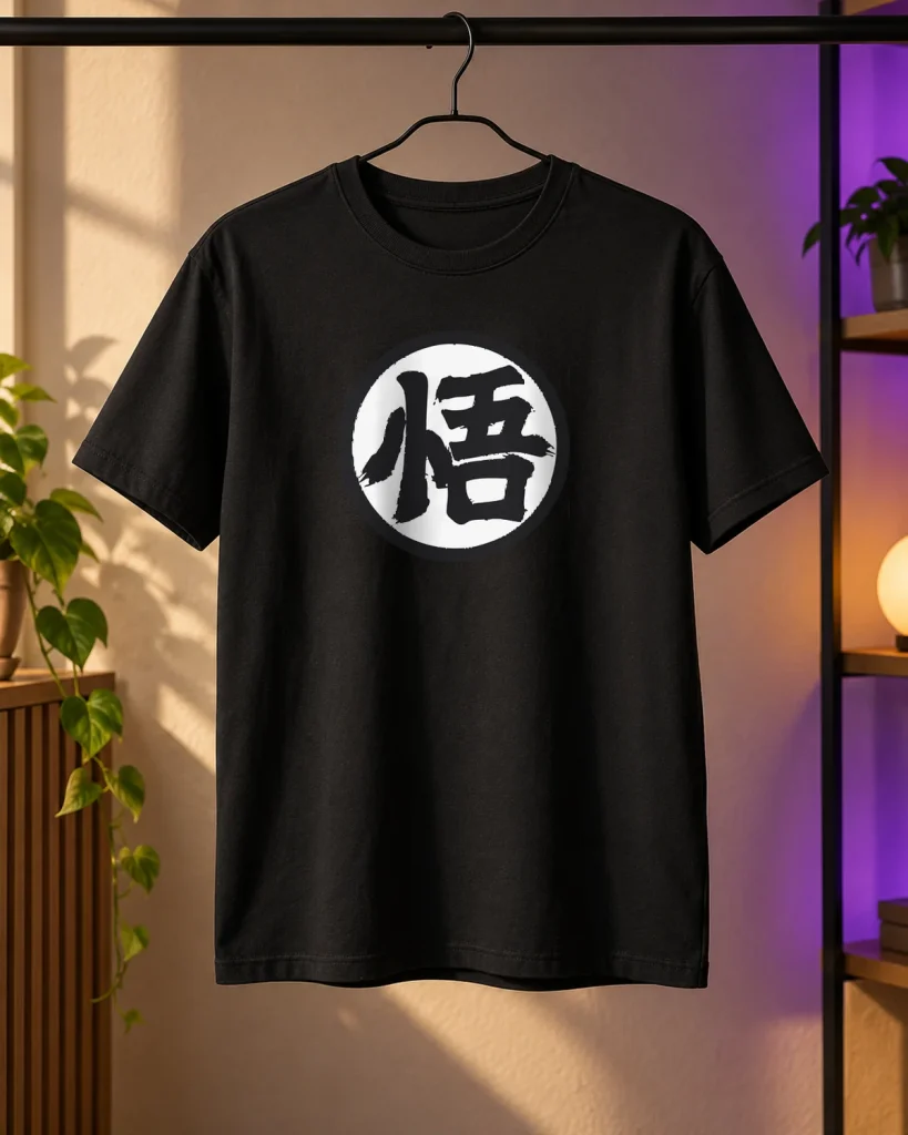 Símbolo kanji grande – camiseta en percha
