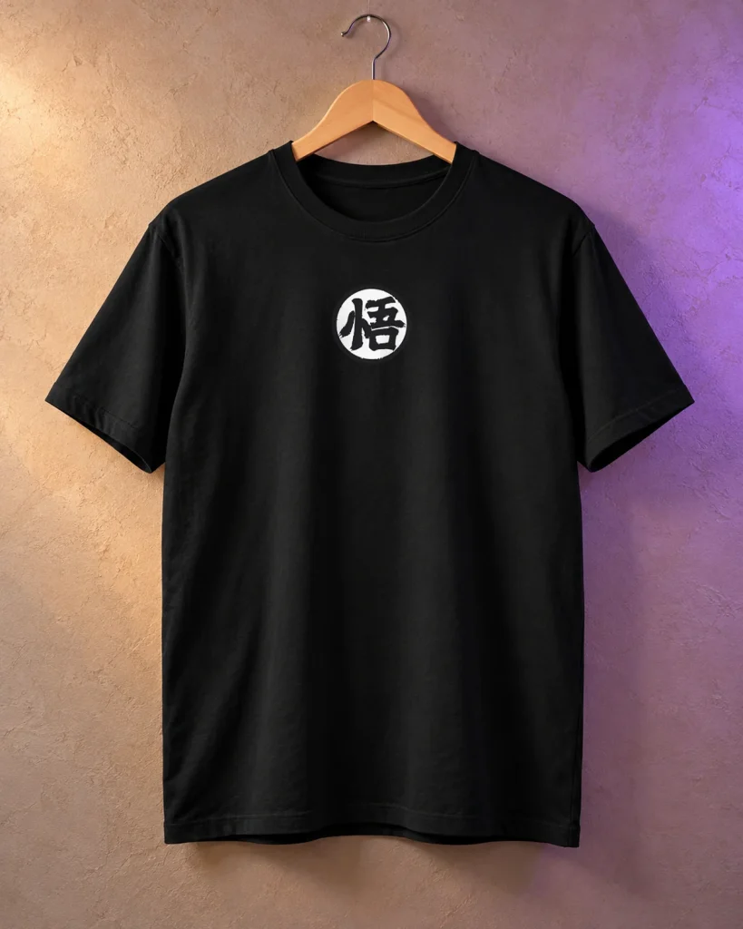 Símbolo kanji pequeño – camiseta en percha