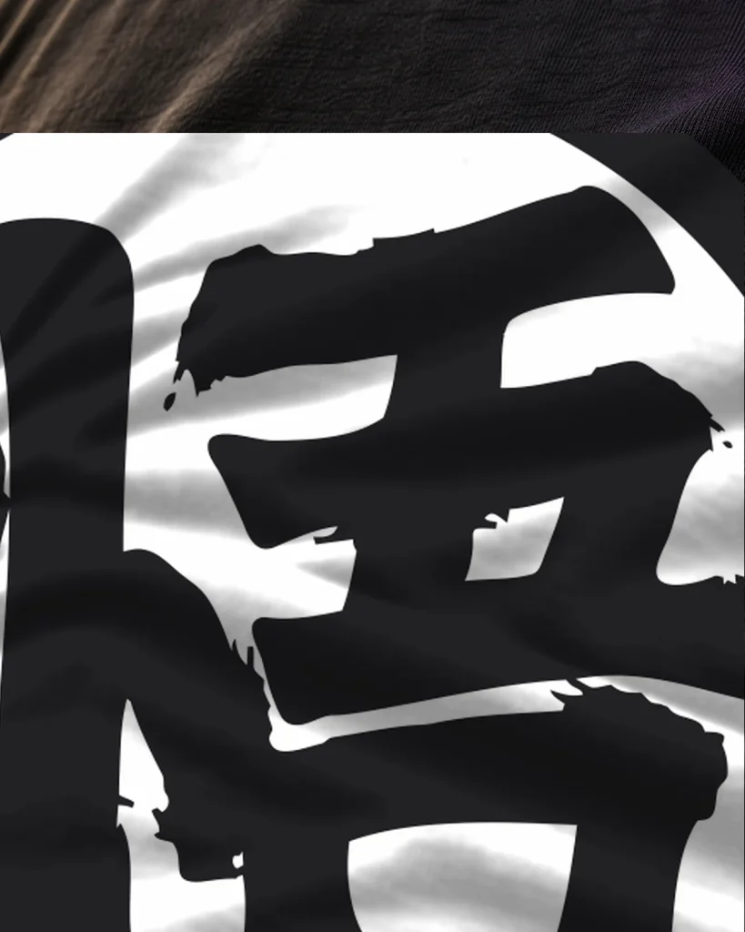 Símbolo kanji pequeño – detalle del estampado