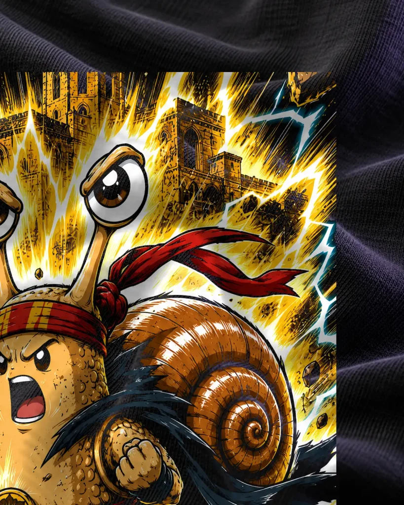 Caracol con aura – detalle del estampado