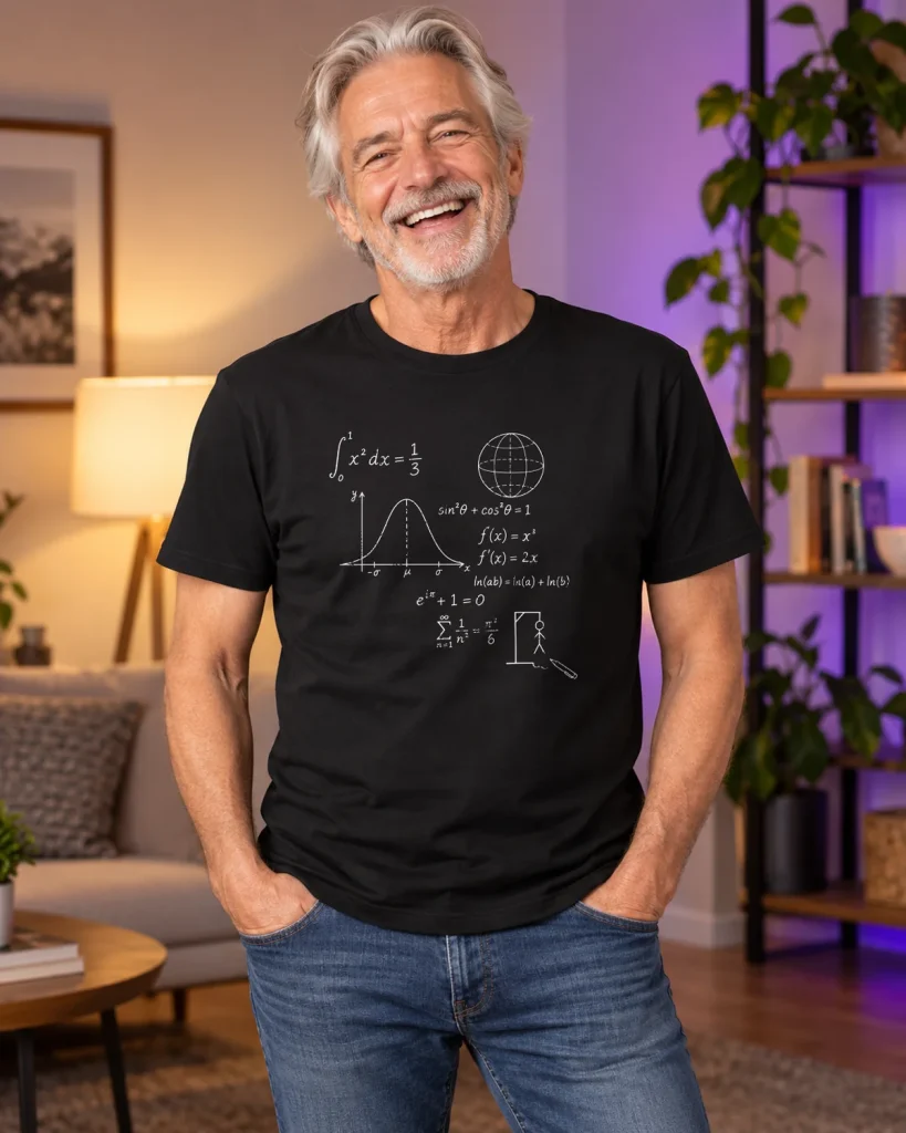 Ecuaciones y ahorcado – camiseta negra