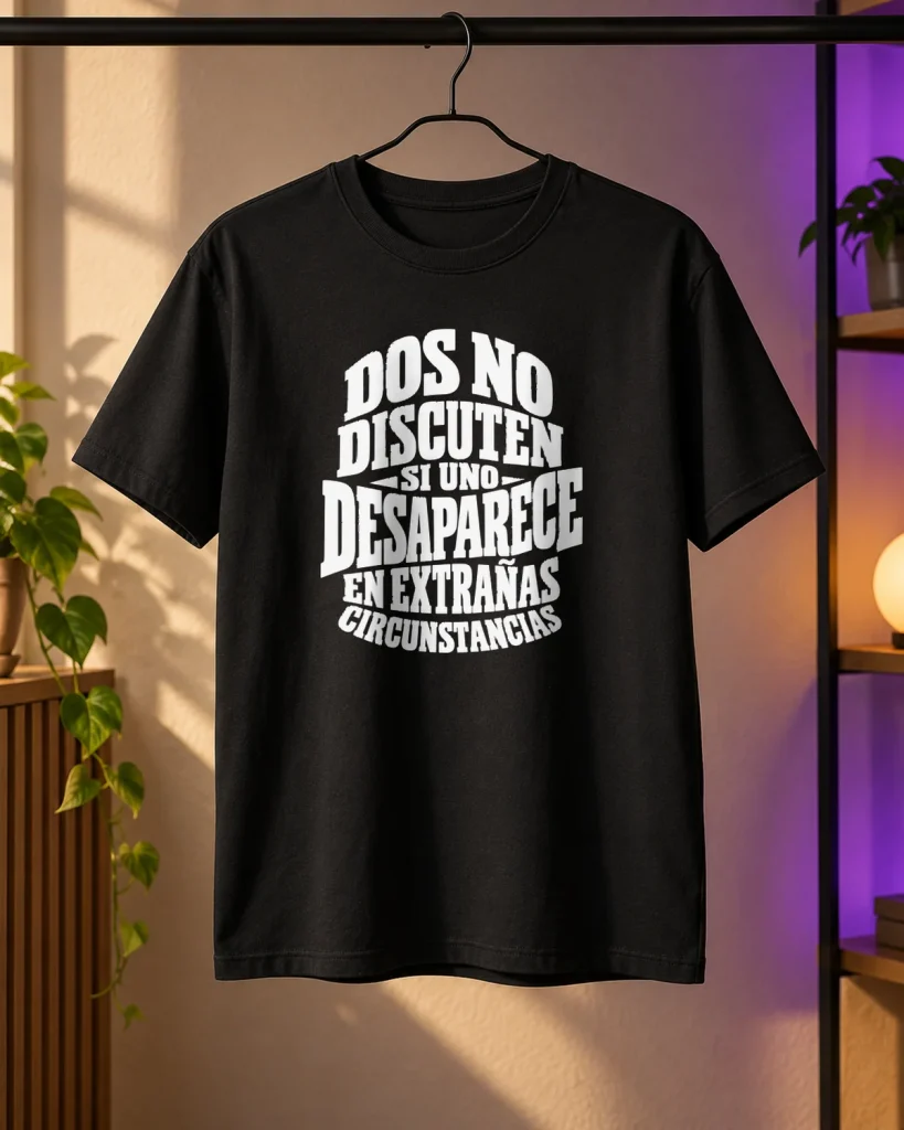 Dos no discuten – camiseta en percha
